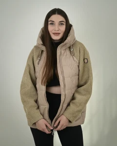Kurtka  pikowana Paula III Camelowa