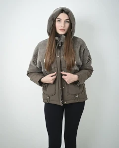 Kurtka  pikowana Paula VI Kawowa