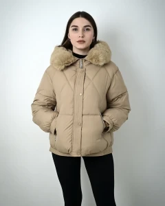 Kurtka  pikowana  Aurora V Camelowa