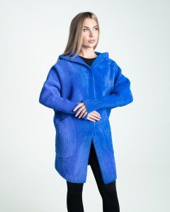 Kurtka z alpaki Estrella IV  Royal Blue