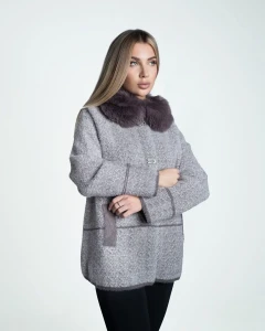 Kurtka z alpaki Antonella  XII Śliwkowa