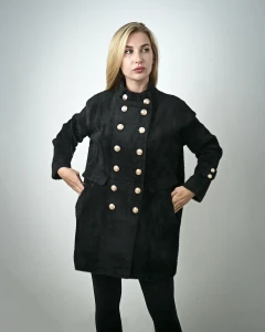 Kurtka z alpaki Alejandra III Czarna