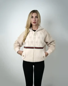 Kurtka z alpaki Antonella  IX Kremowa